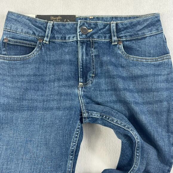 Wrangler Jeans Women's Size 7x34 Retro Bootcut Dark Wash Denim - Picture 2 of 14